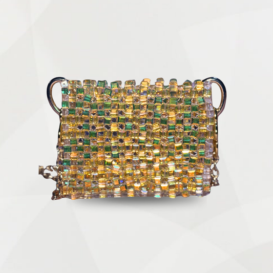 LUMINA in yellow CRYSTAL BAG