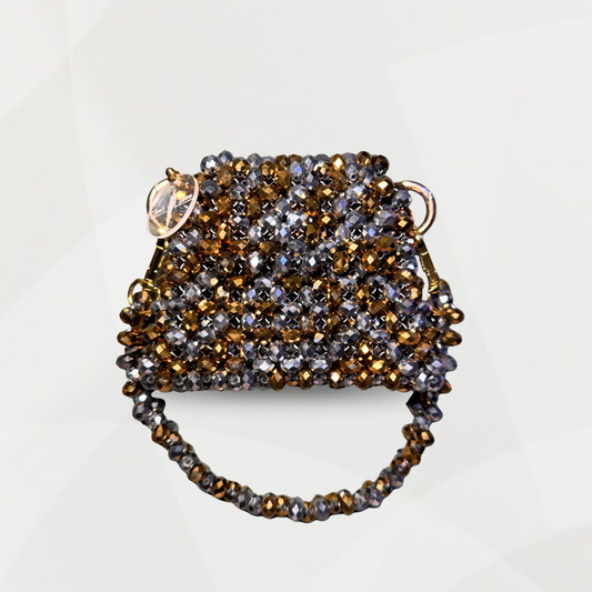 GOLD&SILVER CRYSTAL BAG